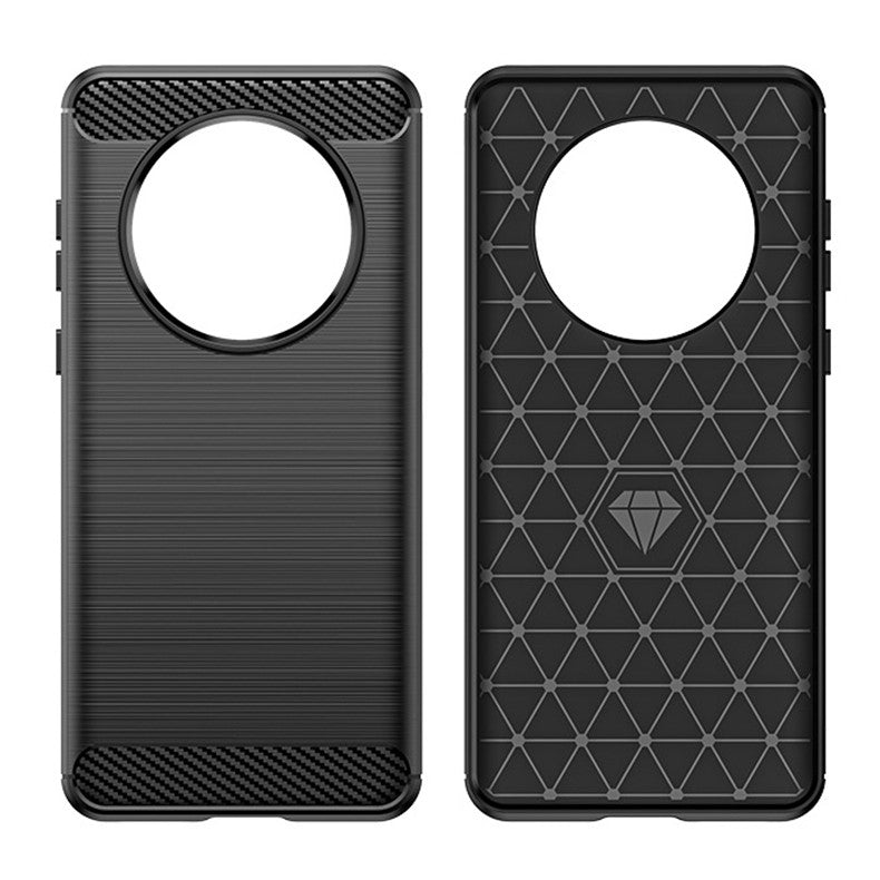 Husa de Protectie pentru Huawei Mate 50 Pro, Flippy, Protectie 360, din TPU cu element de Carbon, Anti Alunecare, 1.8