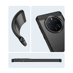 Husa de Protectie pentru Huawei Mate 50 Pro, Flippy, Protectie 360, din TPU cu element de Carbon, Anti Alunecare, 1.8
