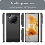 Husa de Protectie pentru Huawei Mate 50 Pro, Flippy, Protectie 360, din TPU cu element de Carbon, Anti Alunecare, 1.8