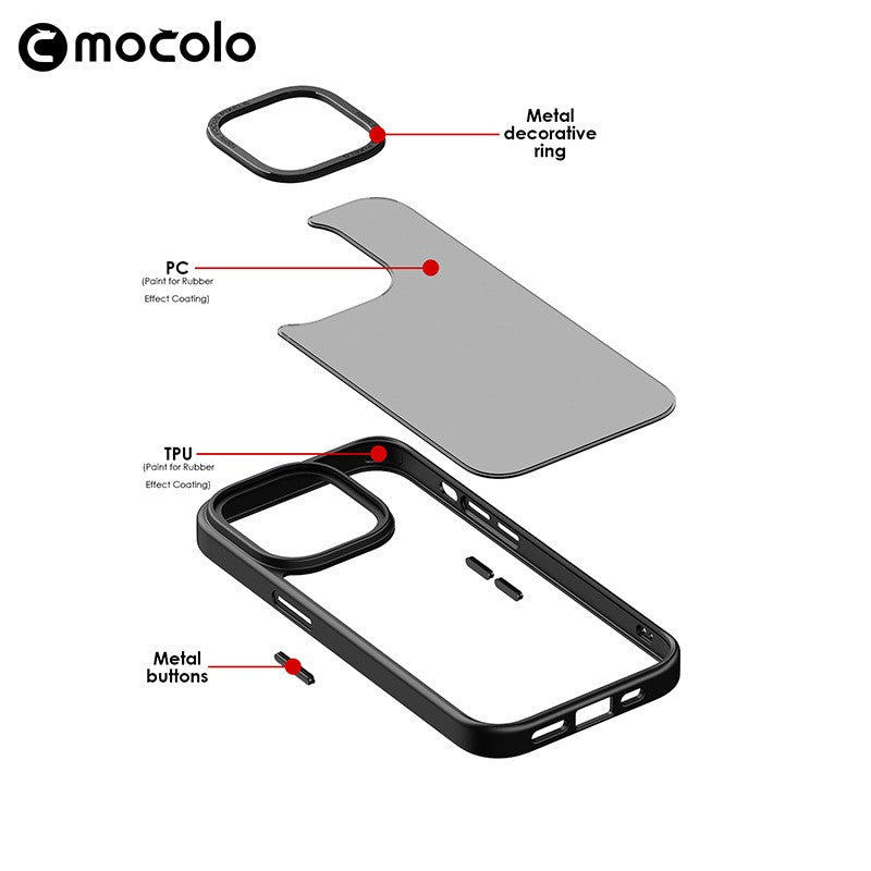 Husa de protectie pentru iPhone 14 Plus, cu suport metalic pentru camera, Bracket Series, Flippy, Protectie Antisoc, PC