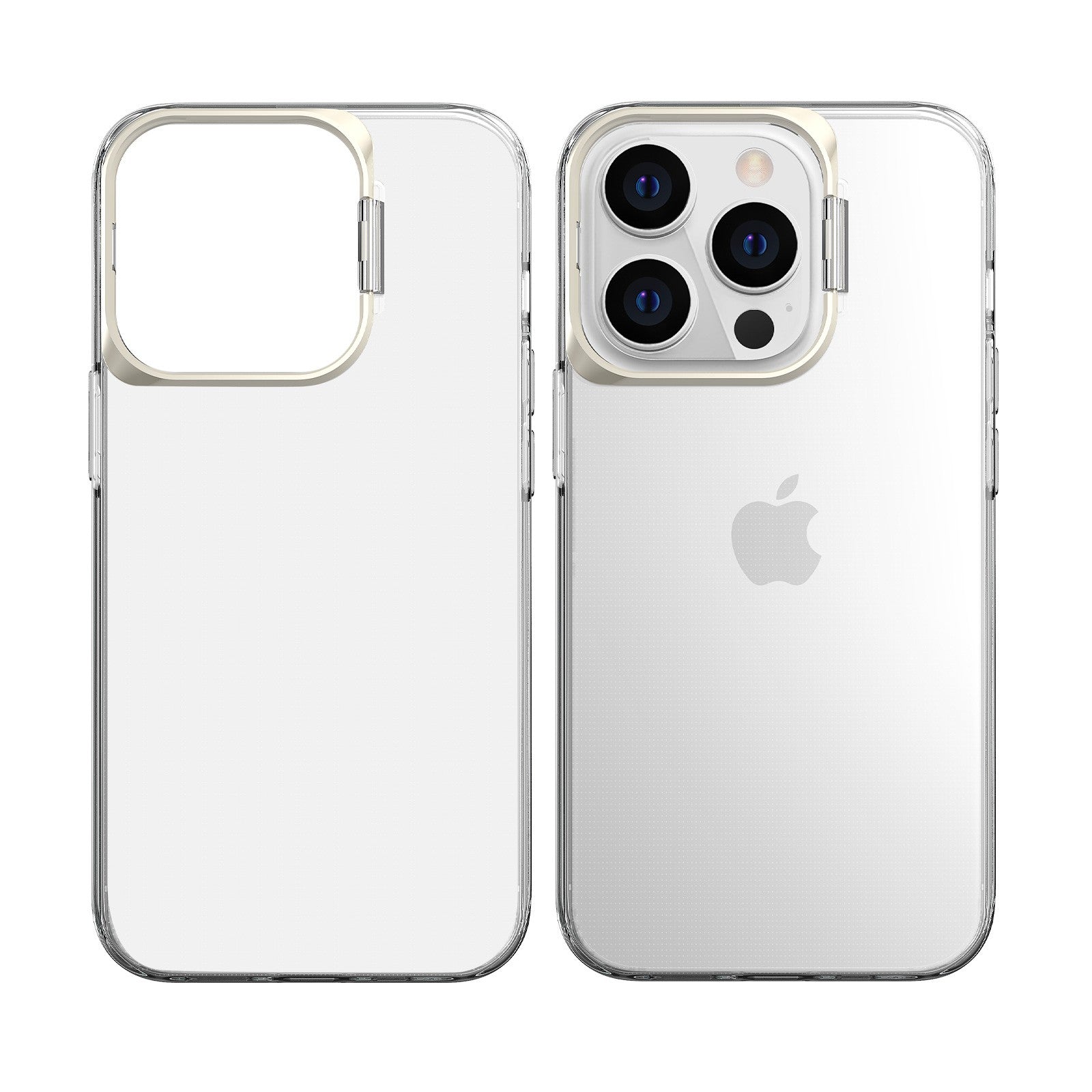 Husa de protectie pentru iPhone 14 Plus, cu suport metalic pentru camera, Bracket Series, Flippy, Protectie Antisoc, PC