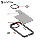 Husa de protectie pentru iPhone 14 Pro, cu suport metalic pentru camera, Bracket Series, Flippy, Protectie Antisoc, PC