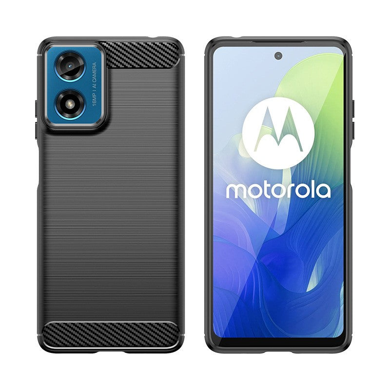 Husa de Protectie pentru Motorola Moto G04 5G / Moto G24 5G, Flippy, Protectie 360, din TPU cu element de Carbon, Anti
