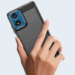 Husa de Protectie pentru Motorola Moto G04 5G / Moto G24 5G, Flippy, Protectie 360, din TPU cu element de Carbon, Anti