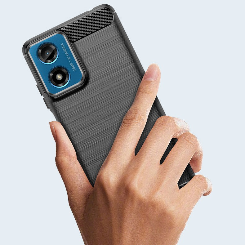 Husa de Protectie pentru Motorola Moto G04 5G / Moto G24 5G, Flippy, Protectie 360, din TPU cu element de Carbon, Anti