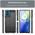 Husa de Protectie pentru Motorola Moto G04 5G / Moto G24 5G, Flippy, Protectie 360, din TPU cu element de Carbon, Anti