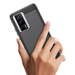 Husa de Protectie pentru Xiaomi Redmi 12, Flippy, Protectie 360, din TPU cu element de Carbon, Anti Alunecare, 1.8 mm,
