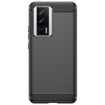 Husa de Protectie pentru Xiaomi Redmi 12, Flippy, Protectie 360, din TPU cu element de Carbon, Anti Alunecare, 1.8 mm,
