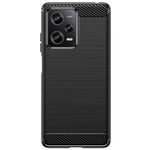 Husa de Protectie pentru Xiaomi Redmi 12 Pro, Flippy, Protectie 360, din TPU cu element de Carbon, Anti Alunecare, 1.8