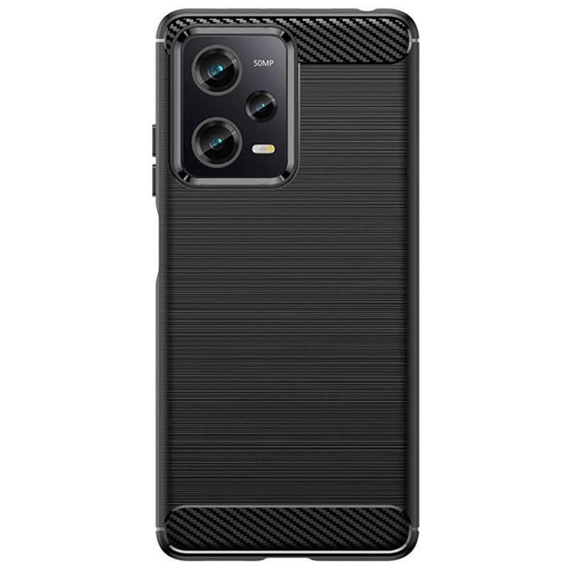 Husa de Protectie pentru Xiaomi Redmi 12 Pro, Flippy, Protectie 360, din TPU cu element de Carbon, Anti Alunecare, 1.8