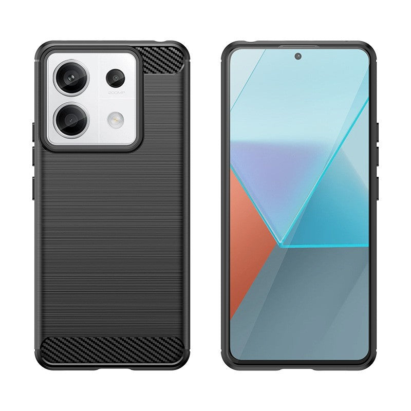Husa de Protectie pentru Xiaomi Redmi Note 13 5G, Flippy, Protectie 360, din TPU cu element de Carbon, Anti Alunecare,