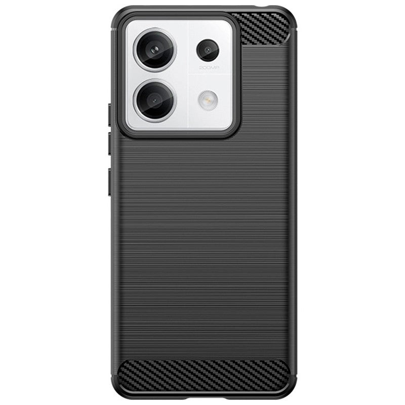Husa de Protectie pentru Xiaomi Redmi Note 13 Pro, Flippy, Protectie 360, din TPU cu element de Carbon, Anti Alunecare,