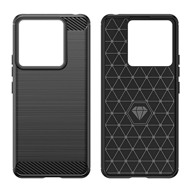Husa de Protectie pentru Xiaomi Redmi Note 13 Pro Plus, Flippy, Protectie 360, din TPU cu element de Carbon, Anti