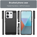 Husa de Protectie pentru Xiaomi Redmi Note 13 Pro Plus, Flippy, Protectie 360, din TPU cu element de Carbon, Anti