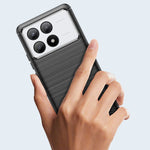 Husa de Protectie pentru Xiaomi Redmi Note 13C 5G, Flippy, Protectie 360, din TPU cu element de Carbon, Anti Alunecare,
