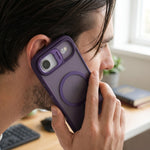 Husa de Protectie Telefon, Flippy, Compatibila cu iPhone 17 Air, MagSafe, Acrylic, Suport Metalic Protectie Camera,