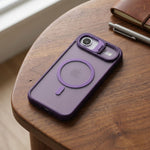 Husa de Protectie Telefon, Flippy, Compatibila cu iPhone 17 Air, MagSafe, Acrylic, Suport Metalic Protectie Camera,