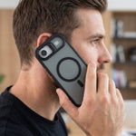 Husa de Protectie Telefon, Flippy, Compatibila cu iPhone 17 Air, MagSafe, Acrylic, Suport Metalic Protectie Camera,