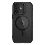 Husa de Protectie Telefon, Flippy, Compatibila cu iPhone 17 , MagSafe, Acrylic, Suport Metalic Protectie Camera,