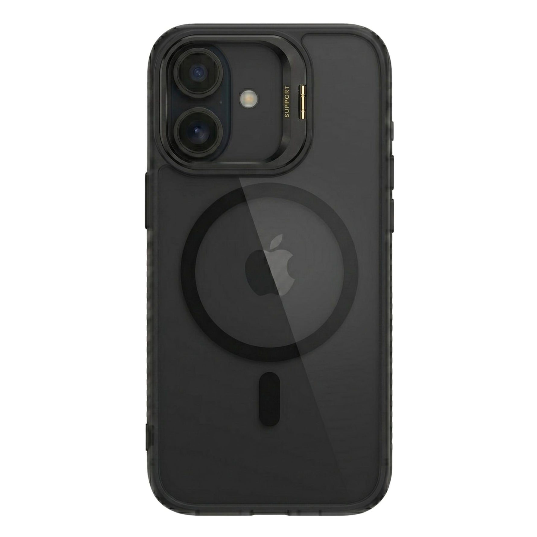 Husa de Protectie Telefon, Flippy, Compatibila cu iPhone 17 , MagSafe, Acrylic, Suport Metalic Protectie Camera,