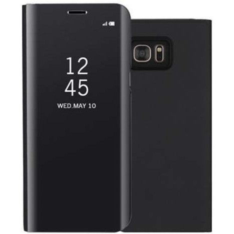 Husa de Protectie Tip Carte, Flippy, pentru Xiaomi Redmi 7A, Flip Cover Oglinda, din Piele Ecologica si PC, Neagra