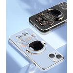 Husa de Protectie TPU 2in1, Flippy, pentru Apple iPhone 14, Astronaut cu Suport, Antisoc, Rezistenta la Impact,