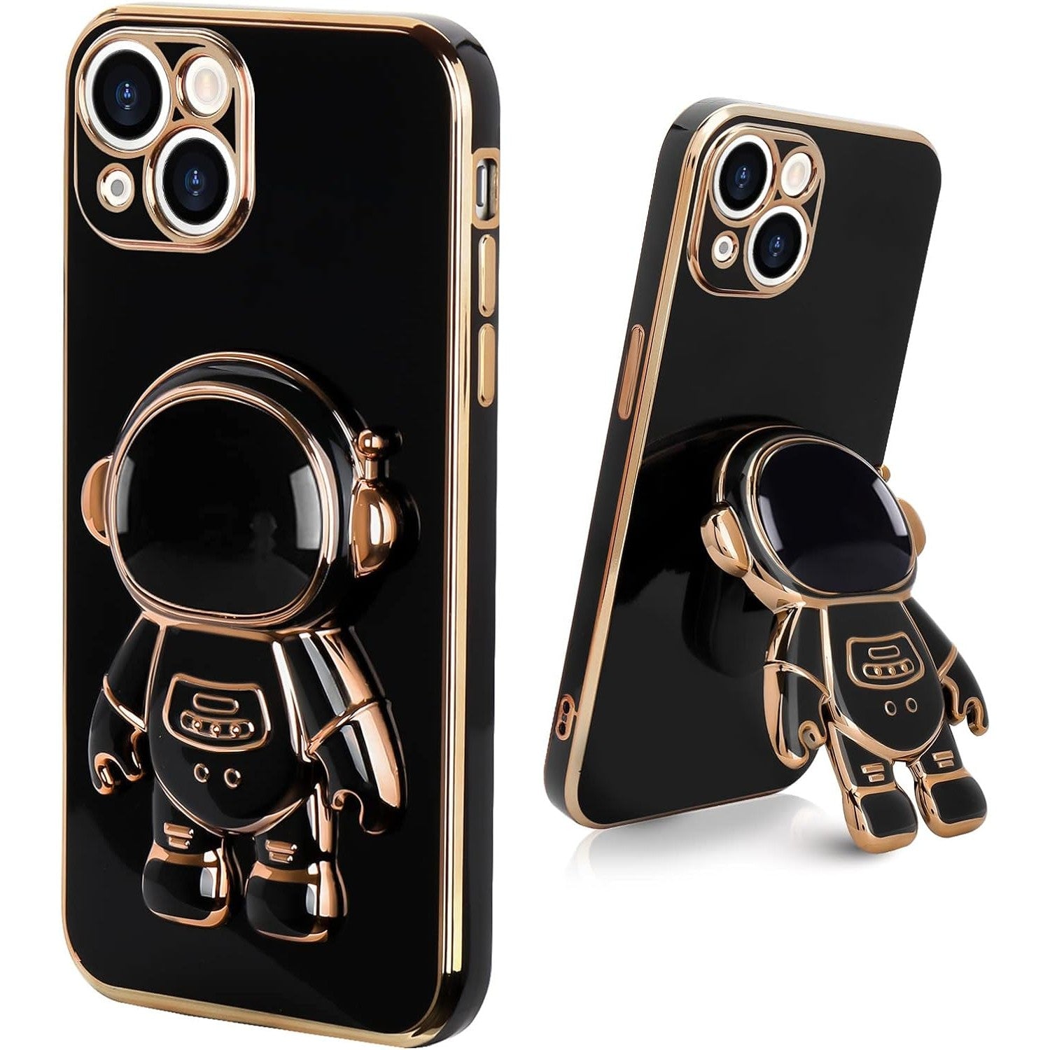 Husa de Protectie TPU 2in1, Flippy, pentru Apple iPhone 14, Astronaut cu Suport, Antisoc, Rezistenta la Impact,