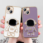 Husa de Protectie TPU 2in1, Flippy, pentru Apple iPhone 14 Plus, Astronaut cu Suport, Antisoc, Rezistenta la Impact,