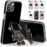 Husa de Protectie TPU 2in1, Flippy, pentru Apple iPhone 14 Plus, Astronaut cu Suport, Antisoc, Rezistenta la Impact,