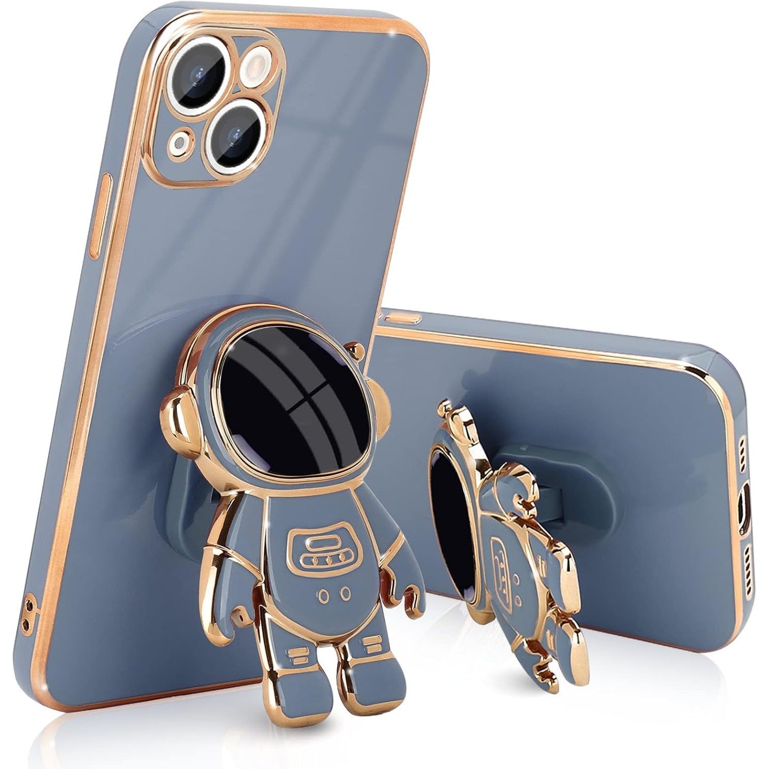 Husa de Protectie TPU 2in1, Flippy, pentru Apple iPhone 14 Plus, Astronaut cu Suport, Antisoc, Rezistenta la Impact,