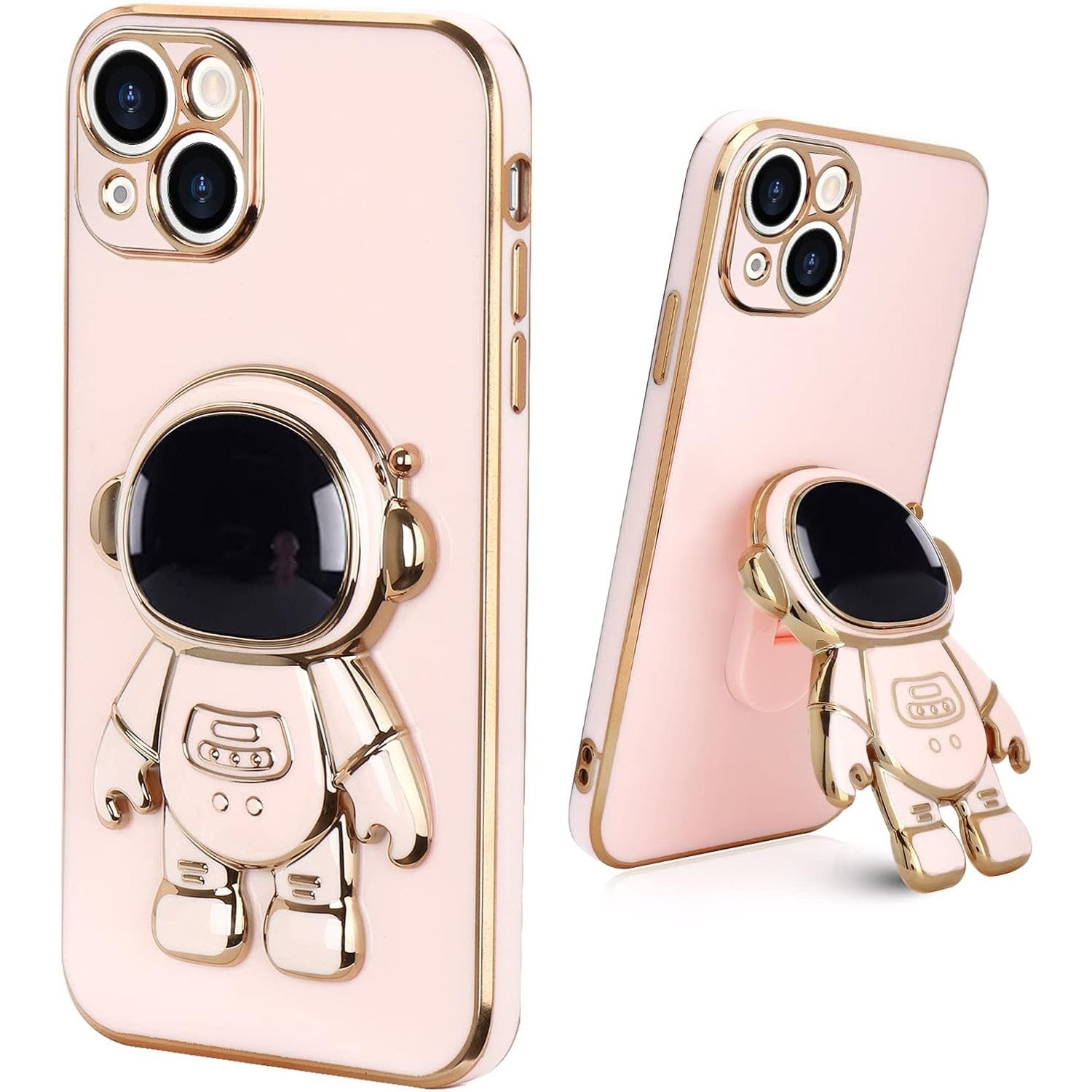 Husa de Protectie TPU 2in1, Flippy, pentru Apple iPhone 14 Plus, Astronaut cu Suport, Antisoc, Rezistenta la Impact,