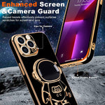 Husa de Protectie TPU 2in1, Flippy, pentru Apple iPhone 14 Pro Max, Astronaut cu Suport, Antisoc, Rezistenta la Impact,