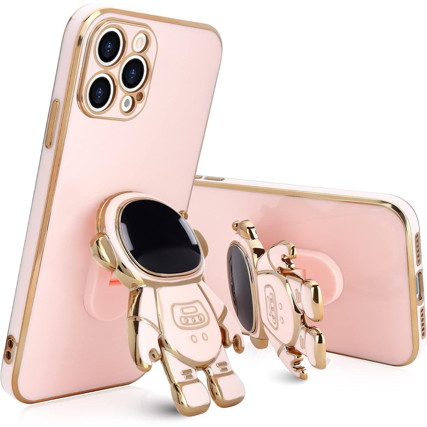Husa de Protectie TPU 2in1, Flippy, pentru Apple iPhone 14 Pro Max, Astronaut cu Suport, Antisoc, Rezistenta la Impact,