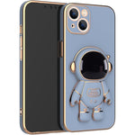 Husa de Protectie TPU 2in1, Flippy, pentru Apple iPhone 15, Astronaut cu Suport, Antisoc, Rezistenta la Impact,