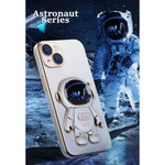 Husa de Protectie TPU 2in1, Flippy, pentru Apple iPhone 15, Astronaut cu Suport, Antisoc, Rezistenta la Impact,