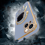 Husa de Protectie TPU 2in1, Flippy, pentru Apple iPhone 15, Astronaut cu Suport, Antisoc, Rezistenta la Impact,