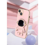 Husa de Protectie TPU 2in1, Flippy, pentru Apple iPhone 15, Astronaut cu Suport, Antisoc, Rezistenta la Impact,
