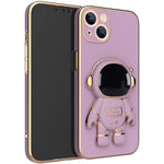 Husa de Protectie TPU 2in1, Flippy, pentru Apple iPhone 15 Plus, Astronaut cu Suport, Antisoc, Rezistenta la Impact,