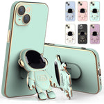 Husa de Protectie TPU 2in1, Flippy, pentru Apple iPhone 15 Plus, Astronaut cu Suport, Antisoc, Rezistenta la Impact,