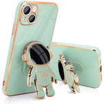 Husa de Protectie TPU 2in1, Flippy, pentru Apple iPhone 15 Plus, Astronaut cu Suport, Antisoc, Rezistenta la Impact,