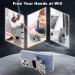 Husa de Protectie TPU 2in1, Flippy, pentru Apple iPhone 15 Pro Max, Astronaut cu Suport, Antisoc, Rezistenta la Impact,