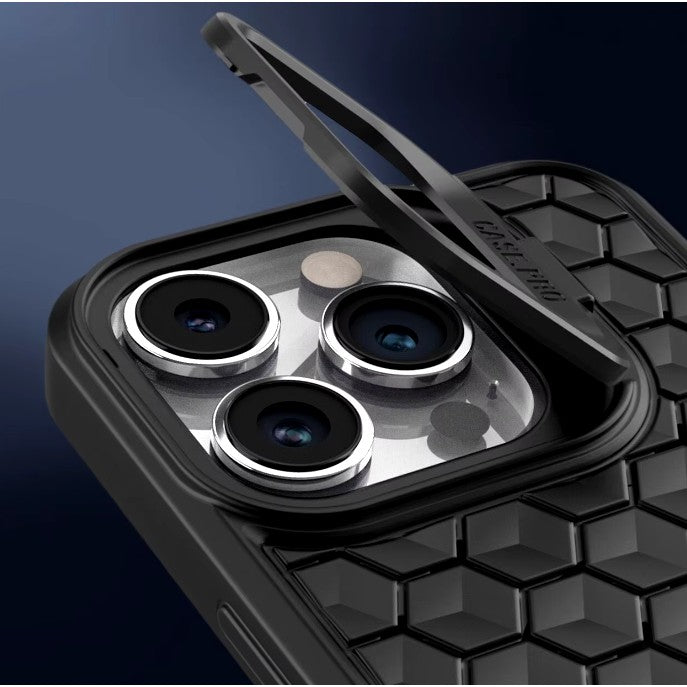 Husa de Protectie TPU, Flippy, pentru Apple iPhone 14 Pro Max, 3D Cube, cu Inel, Protectie Camera, Antisoc,