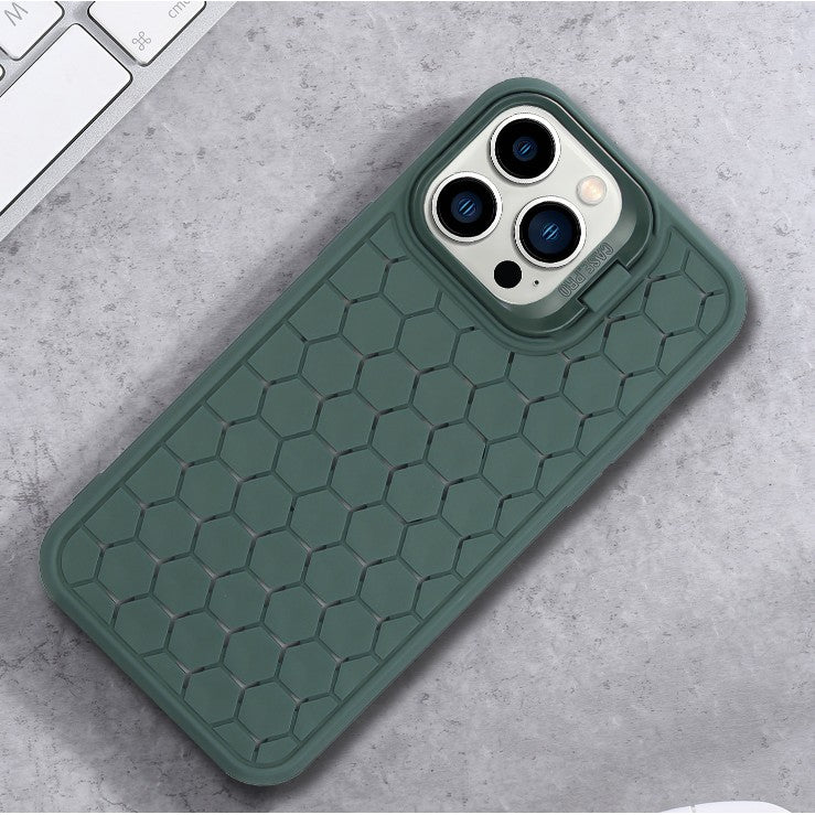 Husa de Protectie TPU, Flippy, pentru Apple iPhone 14 Pro Max, 3D Cube, cu Inel, Protectie Camera, Antisoc,