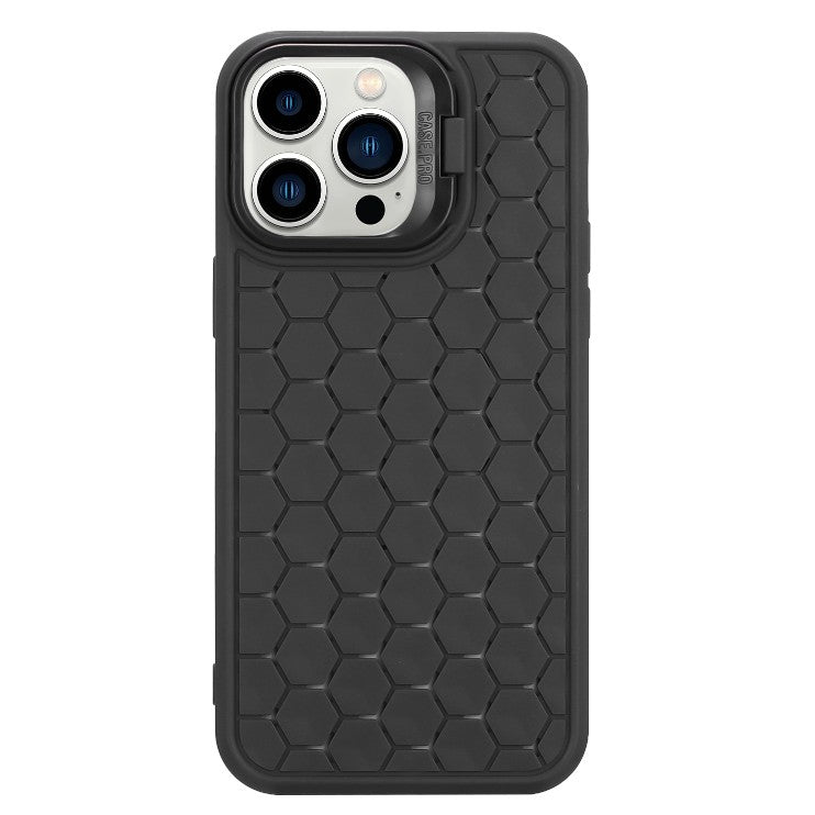 Husa de Protectie TPU, Flippy, pentru Apple iPhone 15 Pro Max, 3D Cube, cu Inel, Protectie Camera, Antisoc,