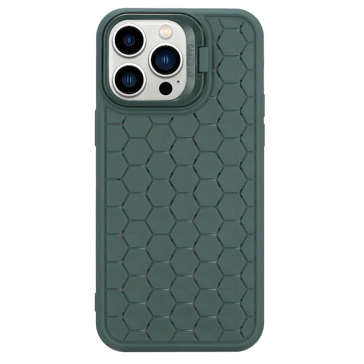 Husa de Protectie TPU, Flippy, pentru Apple iPhone 15 Pro Max, 3D Cube, cu Inel, Protectie Camera, Antisoc,