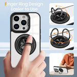Husa de Protectie TPU, Flippy, pentru iPhone 16 Pro, Anticadere, cu Incarcare Wireless, Tehnologie Magsafe, Inel