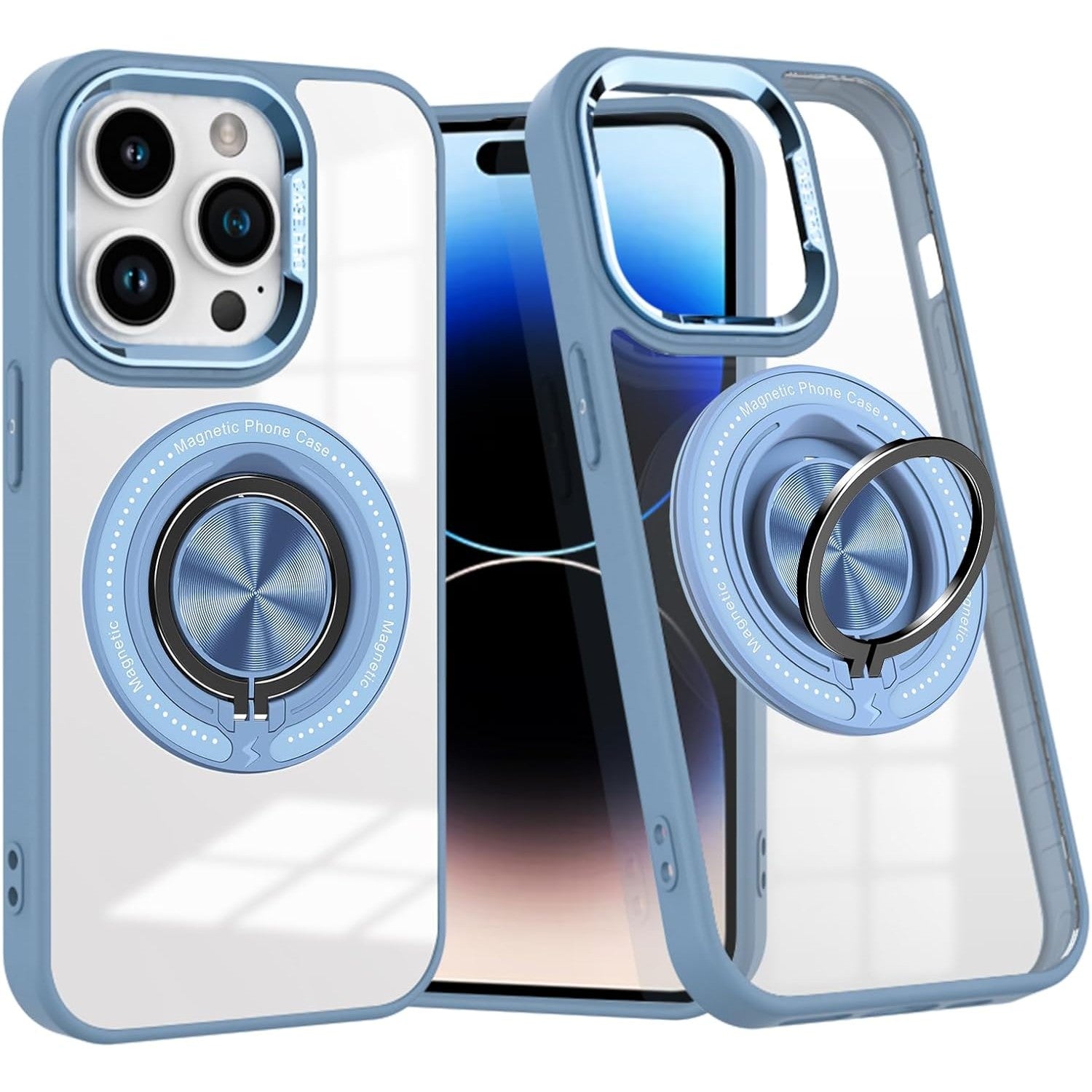 Husa de Protectie TPU, Flippy, pentru iPhone 16 Pro, Anticadere, cu Incarcare Wireless, Tehnologie Magsafe, Inel
