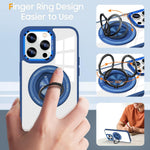 Husa de Protectie TPU, Flippy, pentru iPhone 16 Pro, cu Incarcare Wireless, Tehnologie Magsafe, Inel Magnetic Rotativ