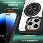 Husa de Protectie TPU, Flippy, pentru iPhone 16 Pro Max, Anticadere, cu Incarcare Wireless, Tehnologie Magsafe, Inel