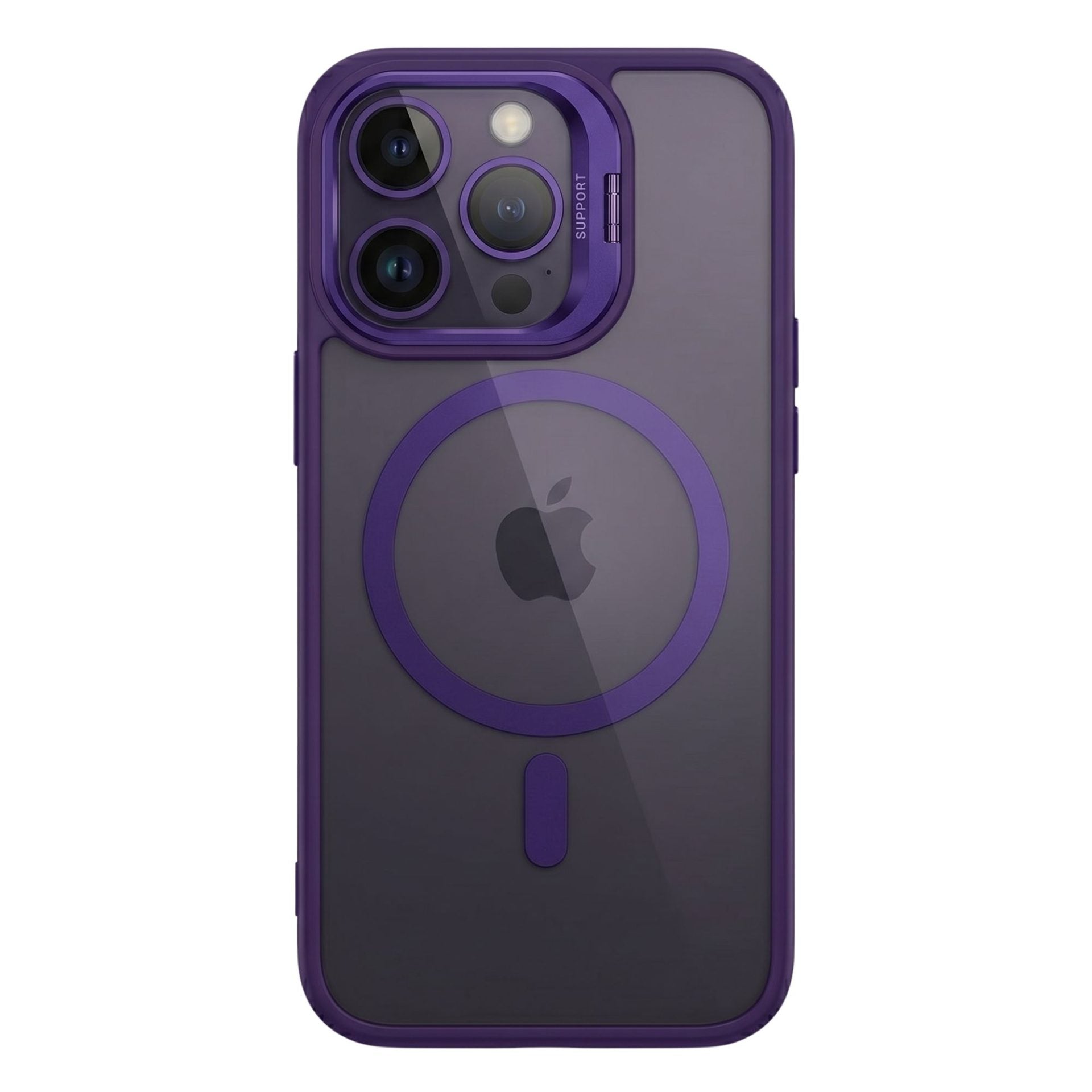 Husa de Protectie Telefon, Flippy, Compatibila cu iPhone 17 Pro Max, MagSafe, Acrylic, Suport Metalic Protectie Camera,